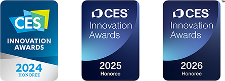CES Innovation Awards 2024 Honoree, 2025 Honoree, 2026 Honoree