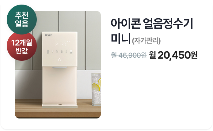 아이콘 얼음정수기 미니