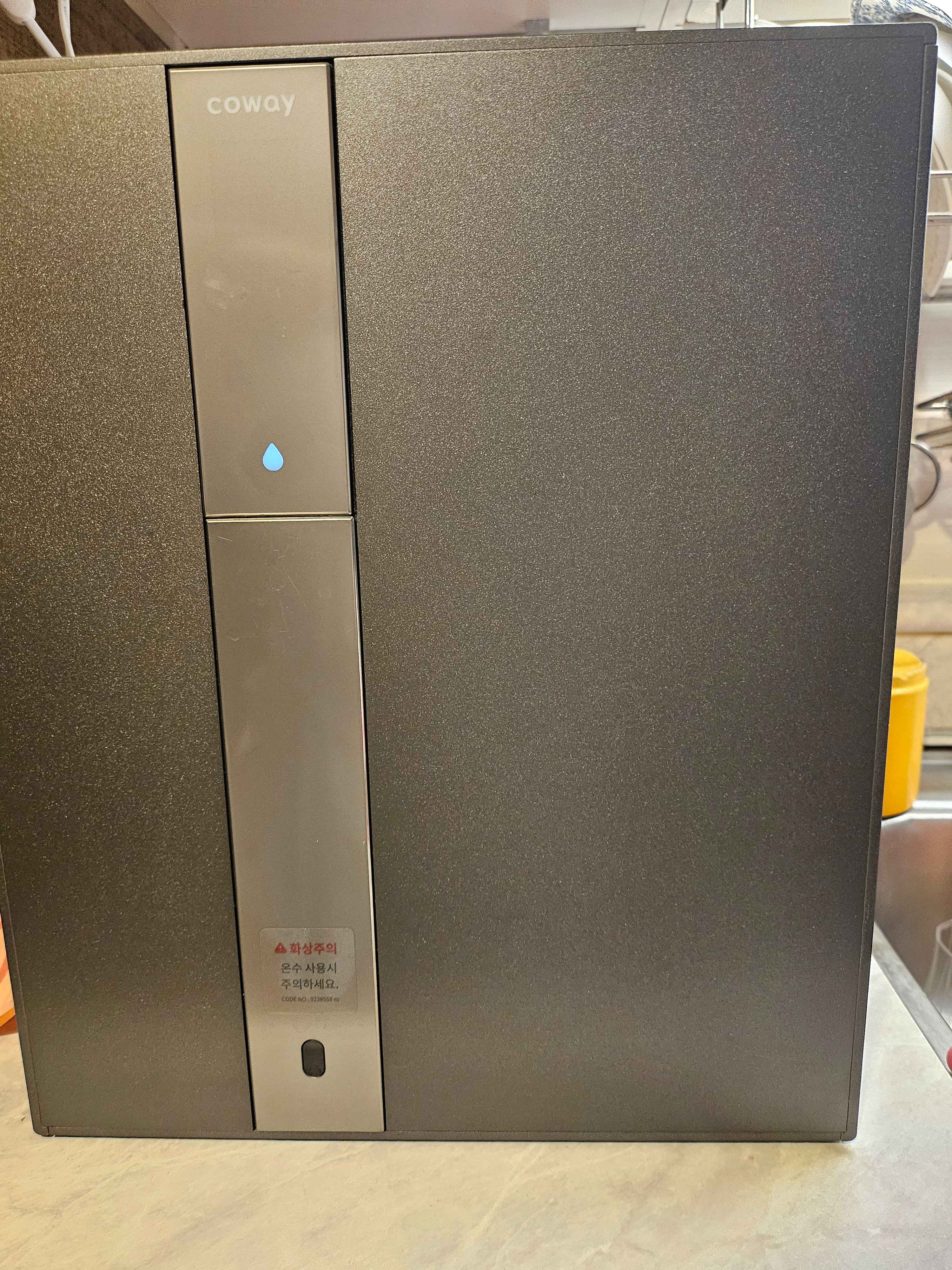 코웨이 노블 정수기 가로 CHP-8210N 냉온정수기 페블 그레이 제품 리뷰